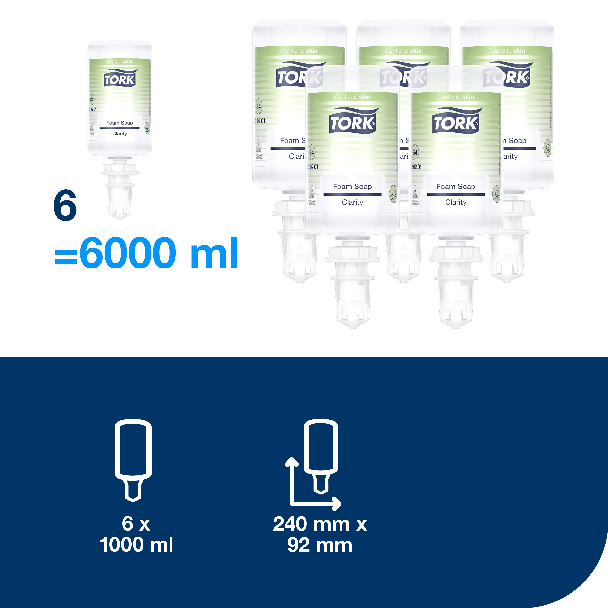 Pěnové mýdlo čiré, ekologické, S4, 1l / 2500 dávek