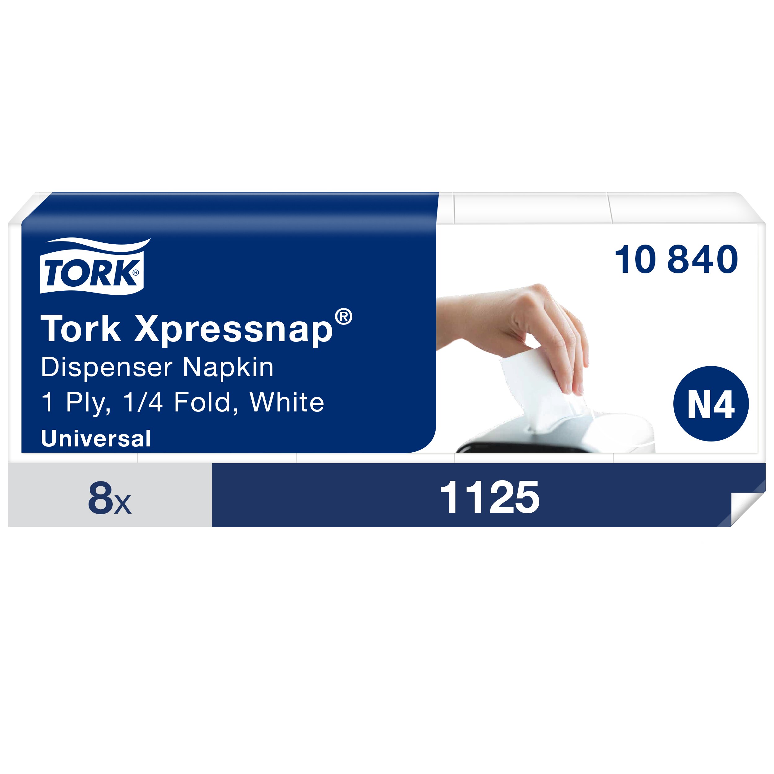 Ubrousky INTERFOLD 1-vr., 21,6 x 33 / 1125 ks, N4, bílé