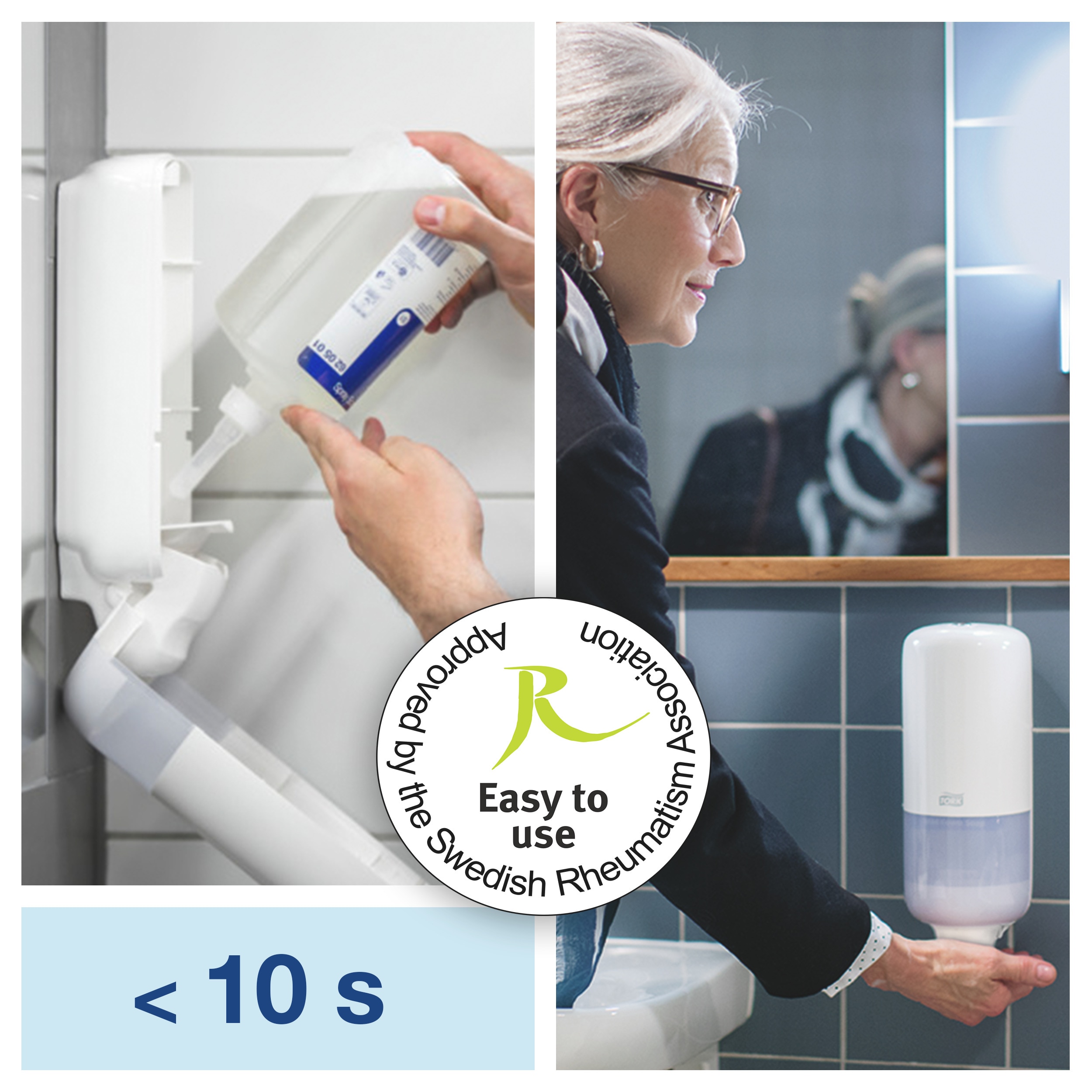 Čistič WC sedátek mini S2, 475 ml (zásobník 140619 a 140620)