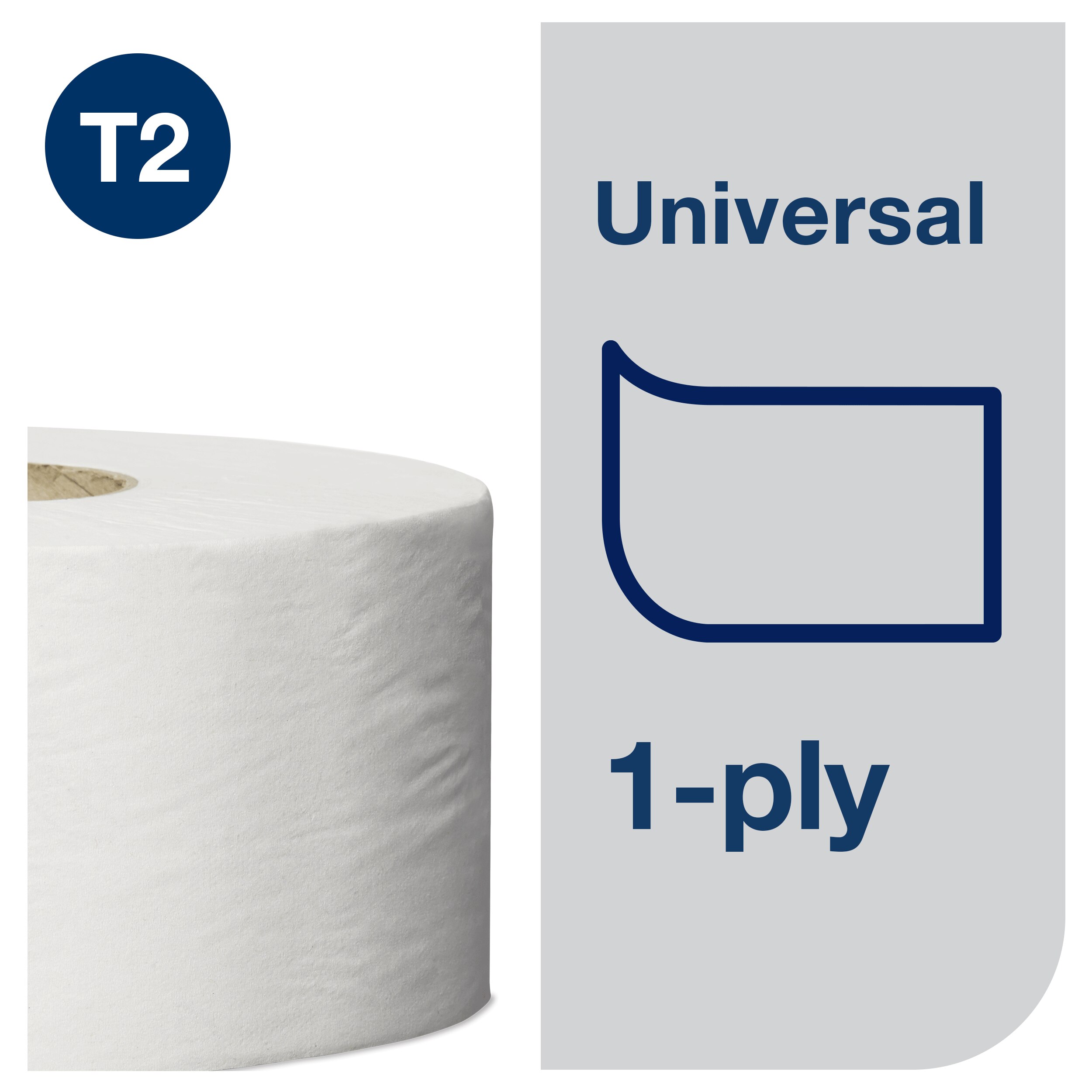 Toaletní papír JUMBO, T2, 1vrstvý, 188 mm, šíře 9,7 cm, délka 240 m, bílý