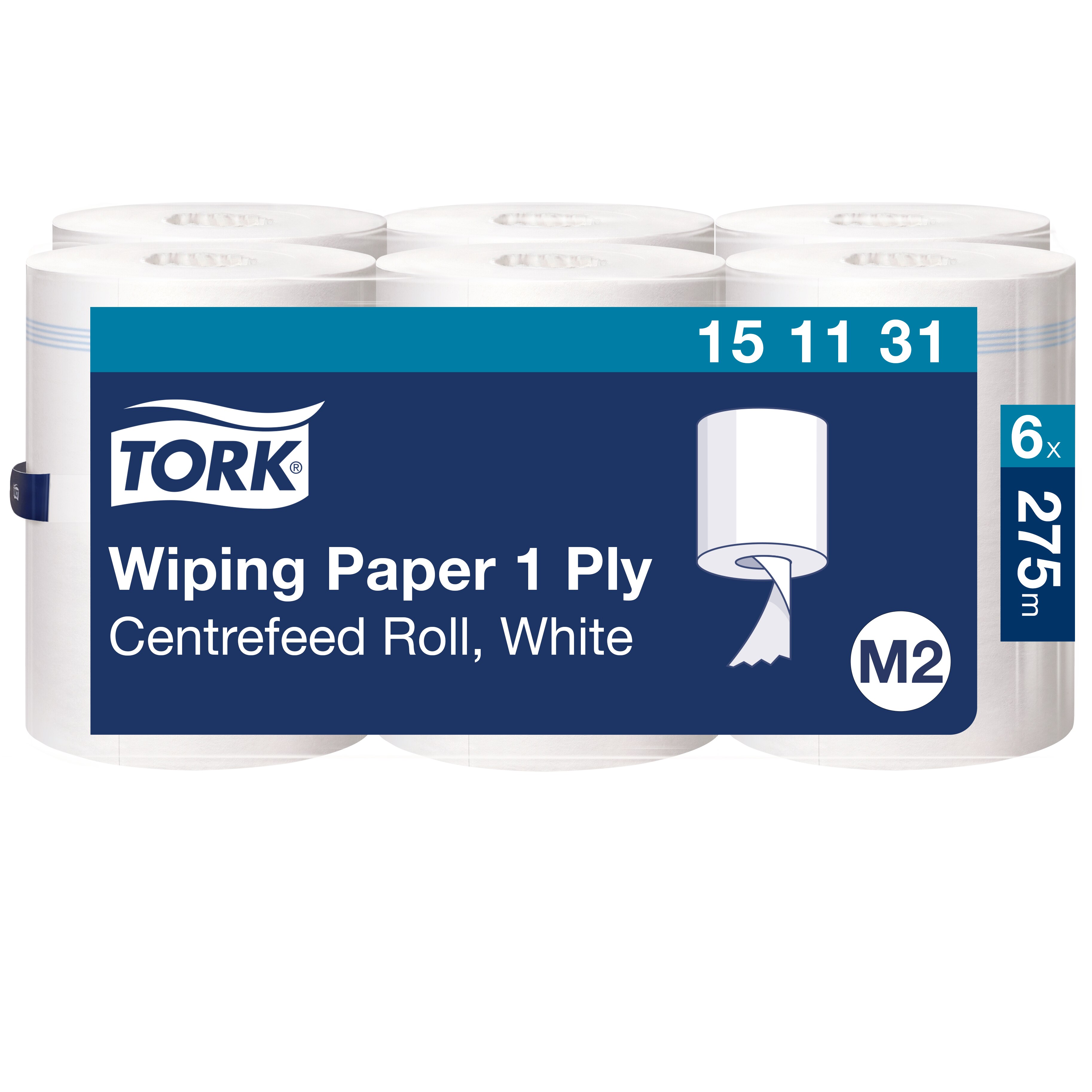 Tork papírová utěrka v roli se středovým odvíjením 1-vr., 19 cm / 275 m, M2, bílá