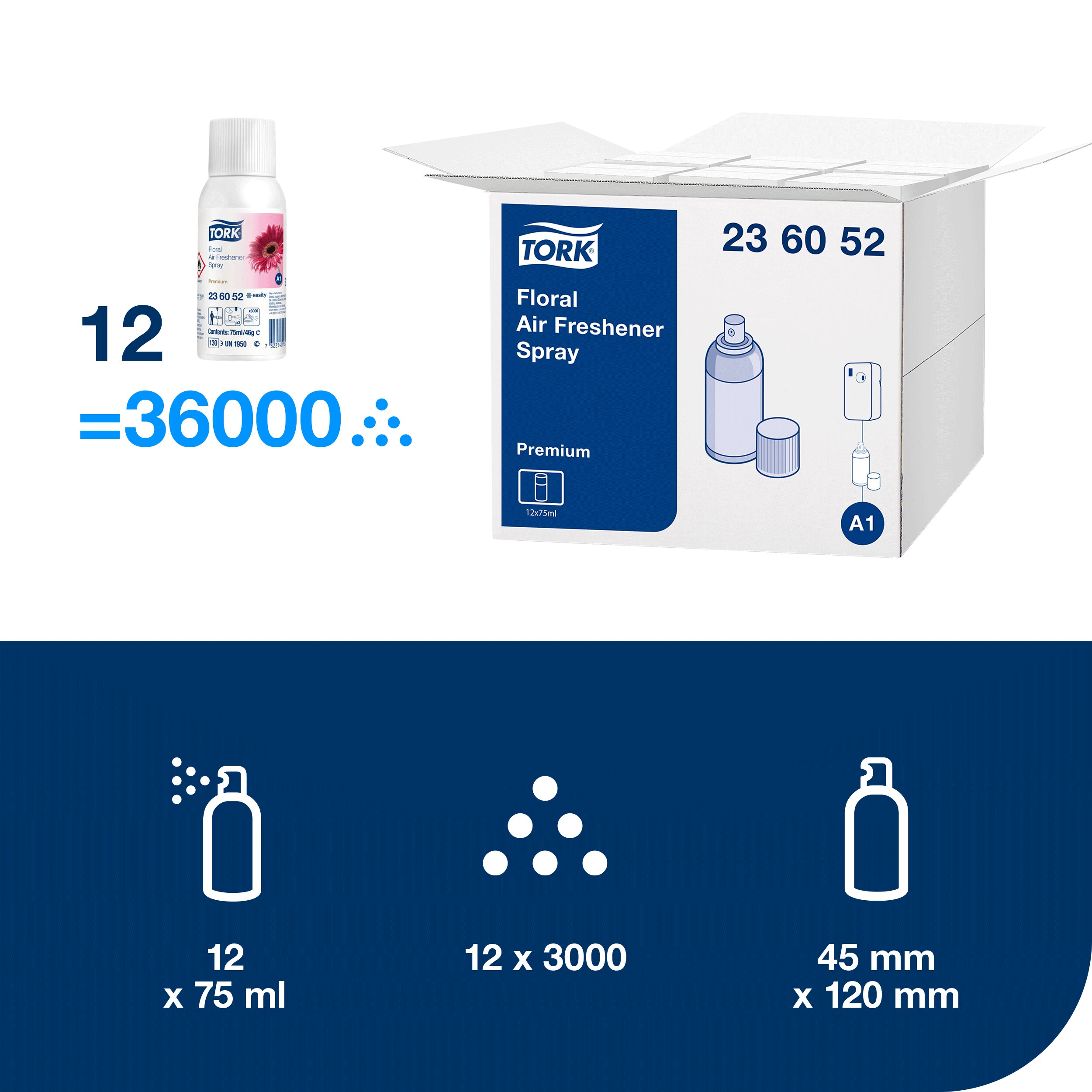 Květinová vůně do osvěžovače vzduchu, náplň A1, květina, 75ml