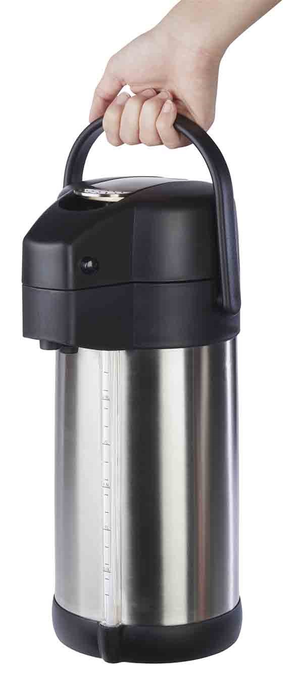 termoska Premium 3 l s pumpou, plast nerez, dvojitá stěna