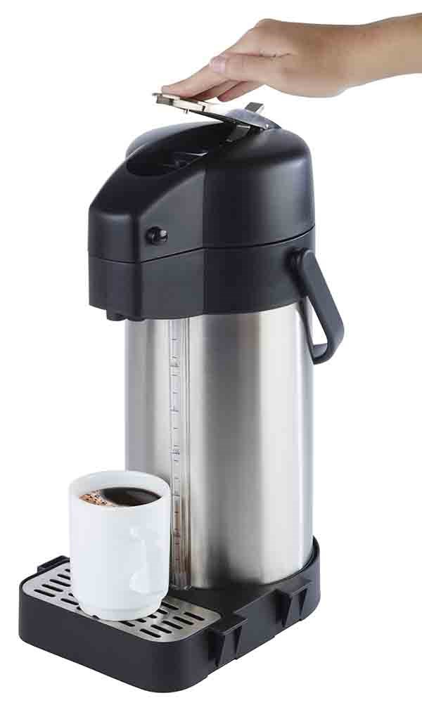 termoska Premium 3 l s pumpou, plast nerez, dvojitá stěna