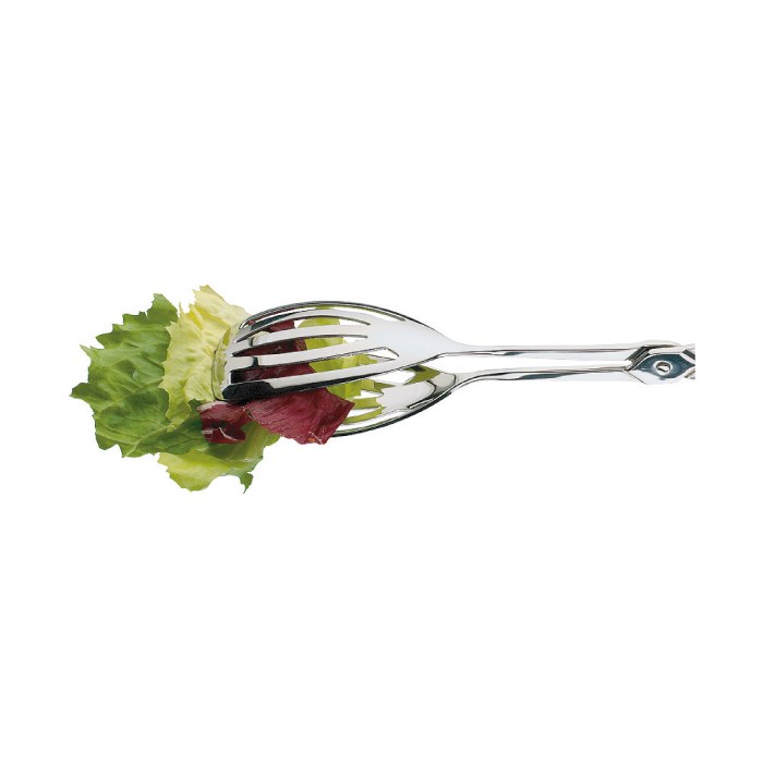 Servírovací kleště na salát, perforované, nerez - 25 cm