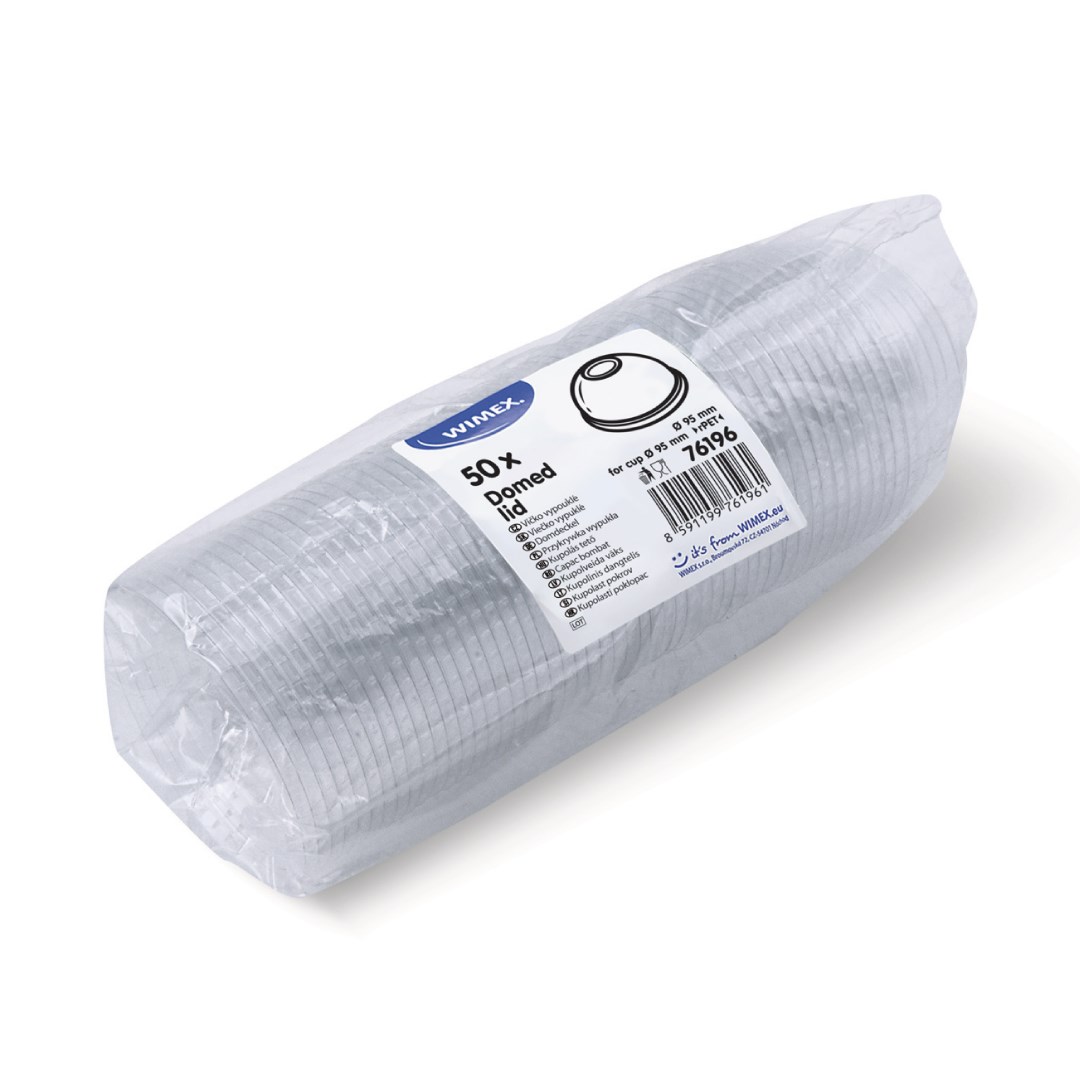 Víčko vypouklé 50 ks s otvorem, pr. 95mm.