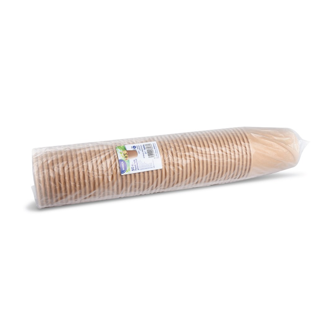 miska papírová kulatá hnědá 750ml, 50ks
