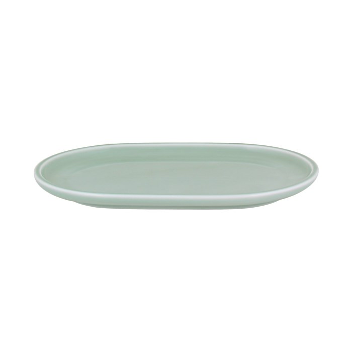 Oválný podnos coup SHIRO GLAZE, FROST 30 x 19 cm