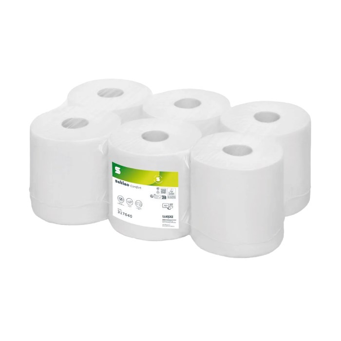 Papírová role, perforovaná, 1vrstvá, bílá, 300 m, 857 útržků (20 x 35 cm), CF1