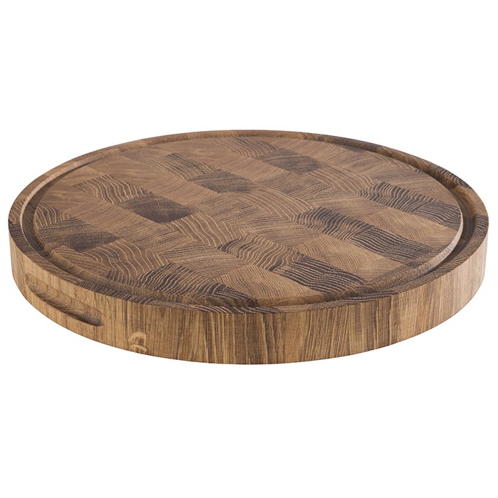 Servírovací prkno, průměr 39 cm, výška 4,5 cm, dub
