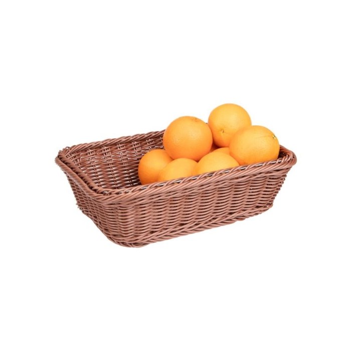 Koš na pečivo hnědý, GN 1/2