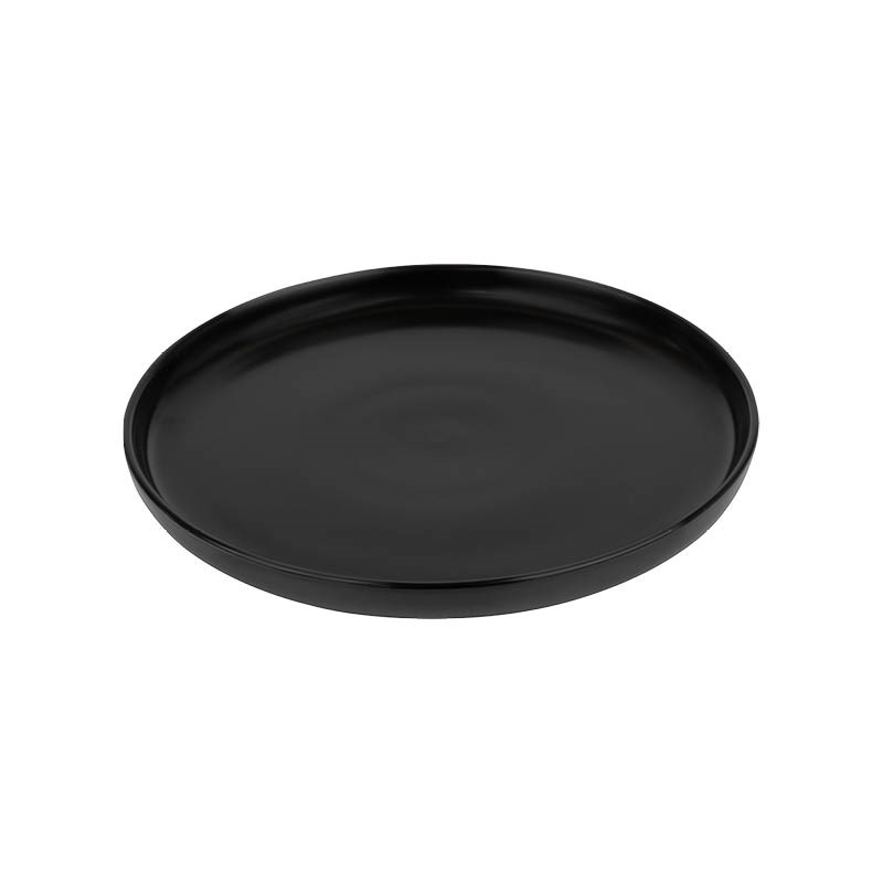 Mělký talíř FUTURE BLACK 20 cm, černý porcelán