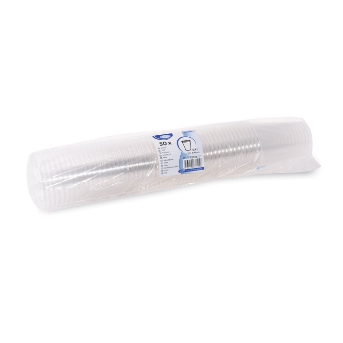 Kelímek čirý, 400 ml, PET, pr. 95 mm, 50 ks