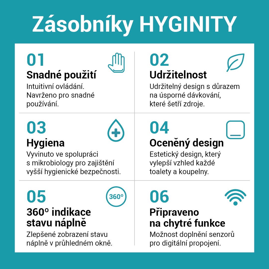 Zásobník HYGINITY na toal.papír Jumbo – velký bílý JT2