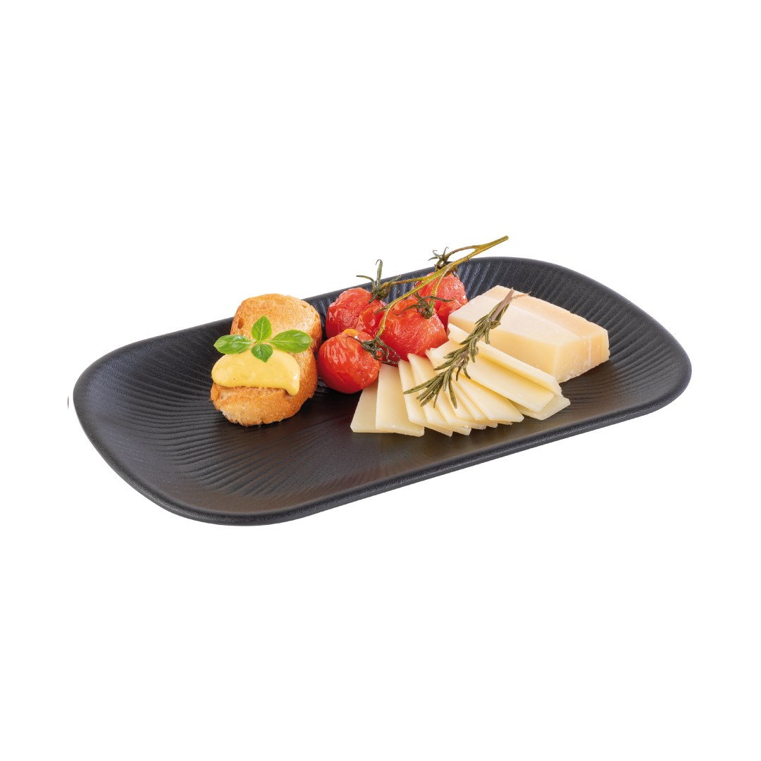 Melaminový podnos NERO, GN 1/4, 26,5 x 16,2 cm, černý