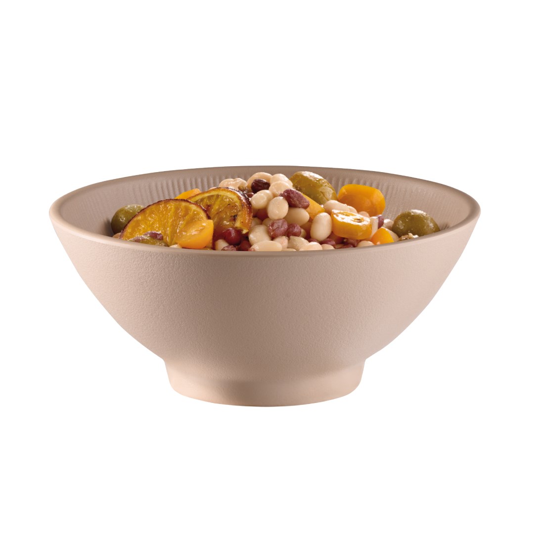 Melaminová miska NERO, průměr 19 cm, výška 8 cm, béžová