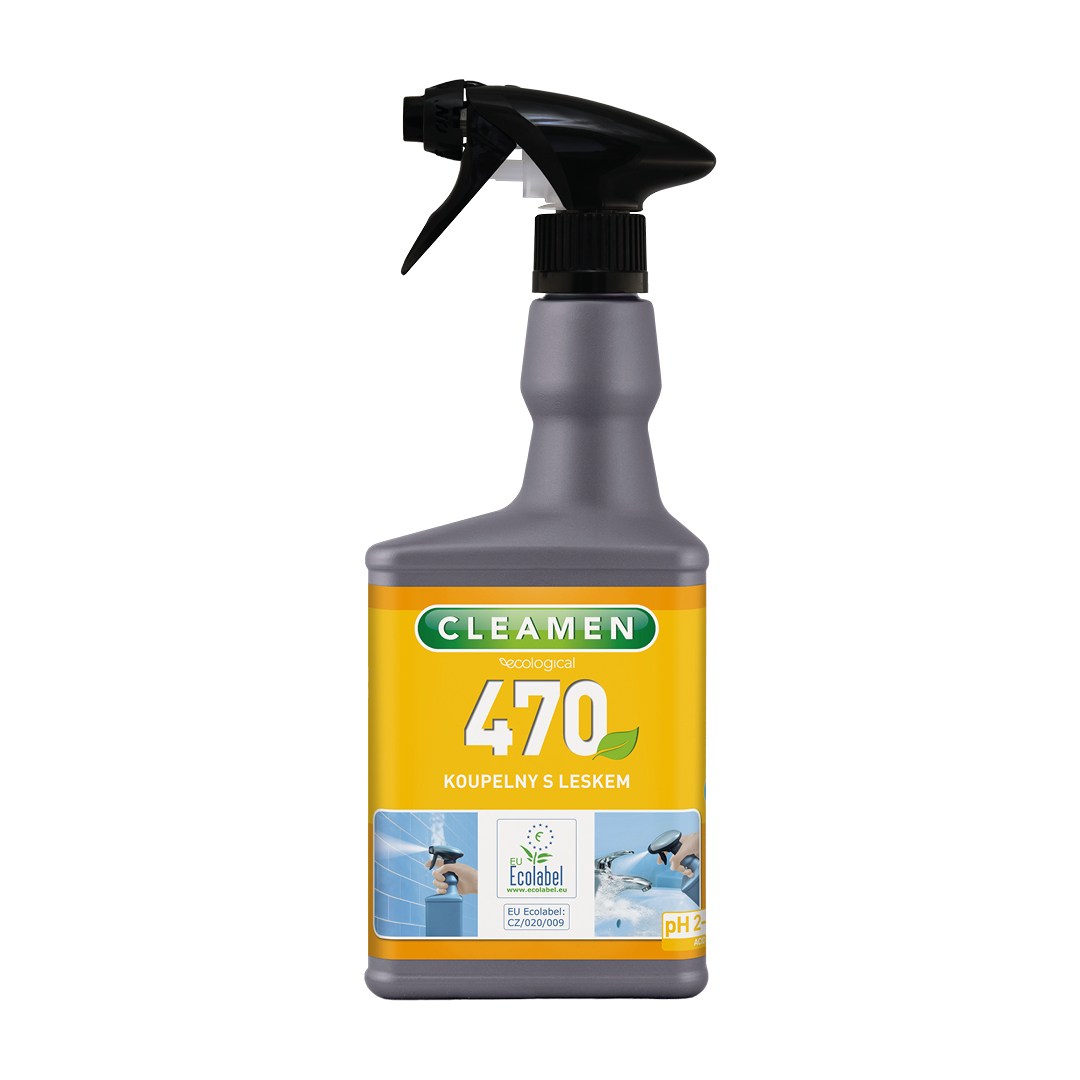 Cleamen 470 na koupelny s leskem ECO 550 ml s rozprašovačem