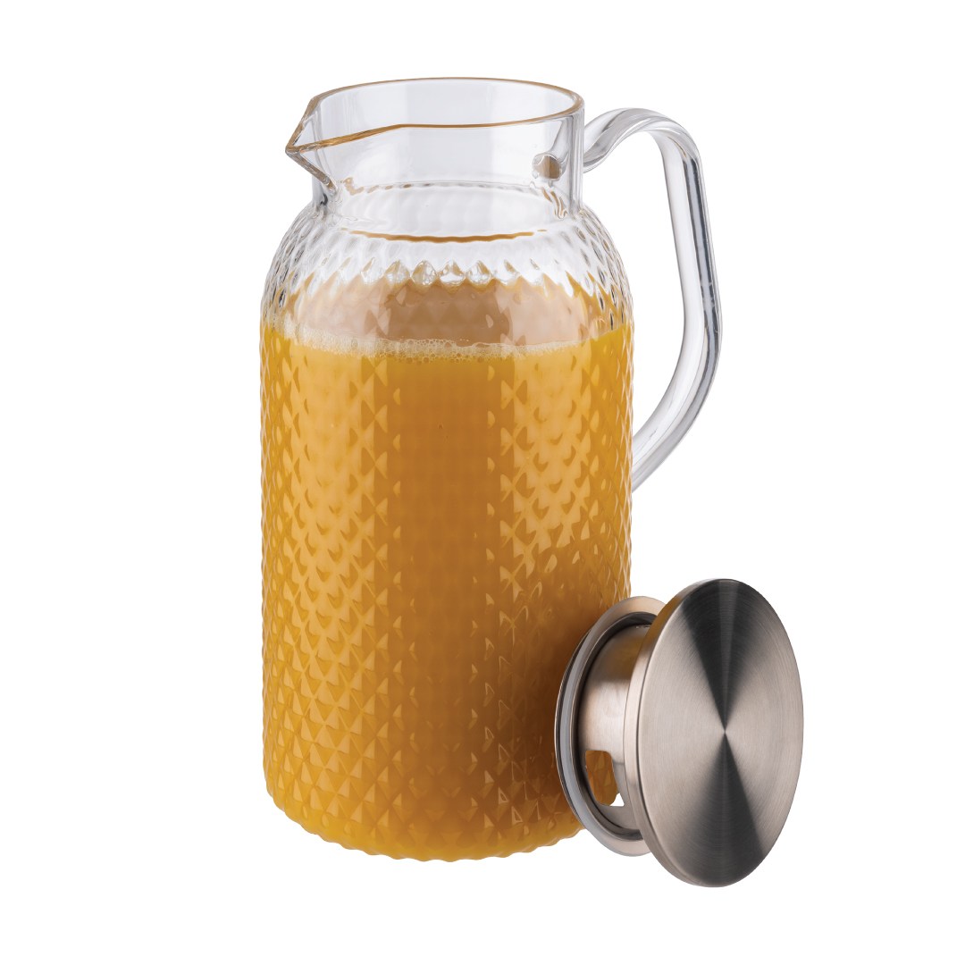 Plastový džbán s nerezovým víčkem, 1,8 l