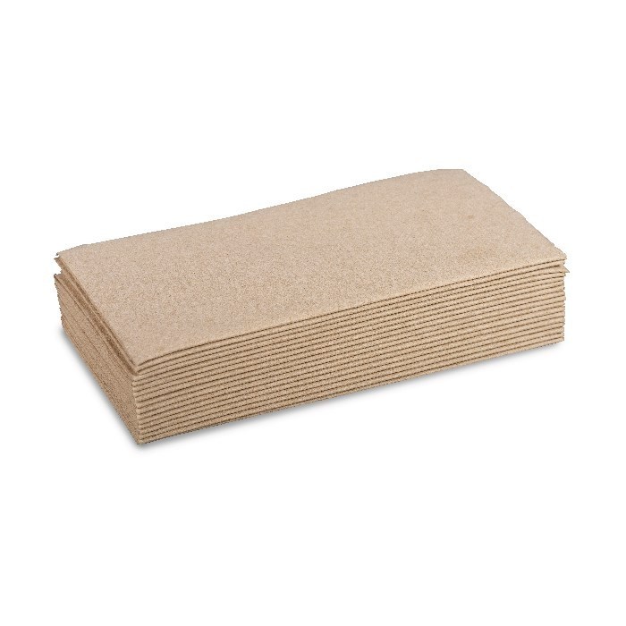 Ubrousky 39x39/100ks 2-vr. hnědé eco Exclusive (P2P), skládání 1/8