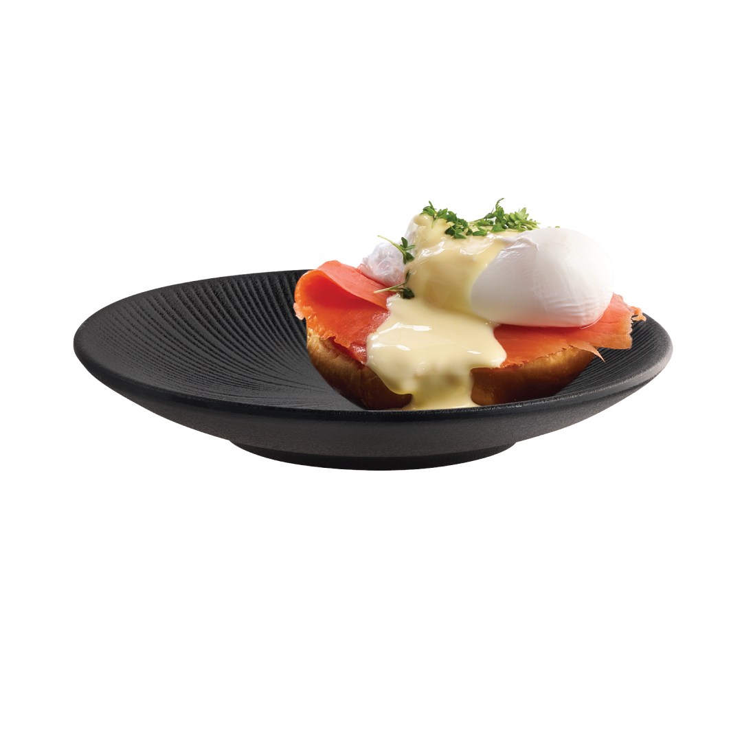 Melaminový talíř NERO, 18 cm, černý