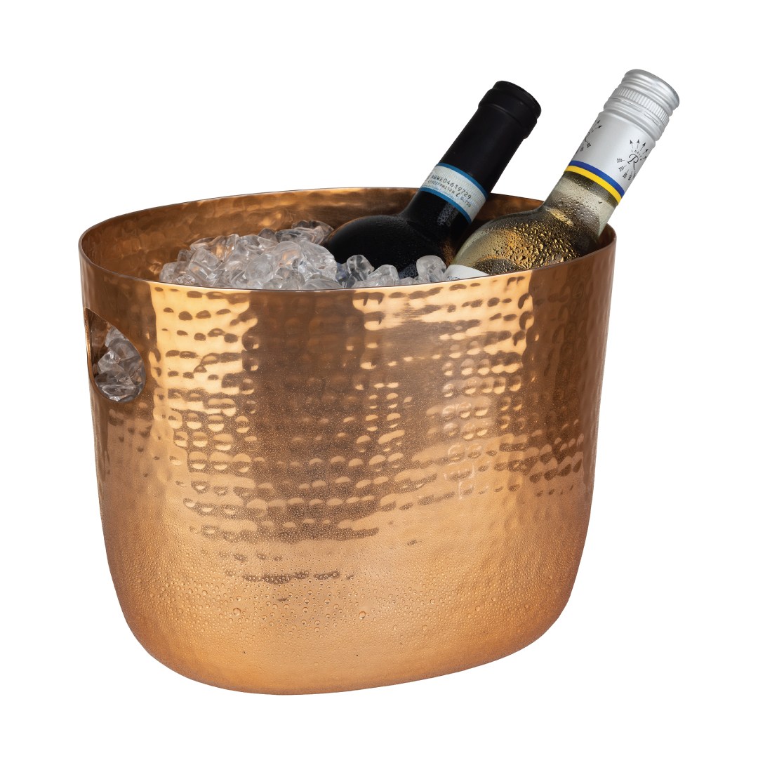 Chladič na sekt/víno, 3,9 l, hliníkový, barva měď