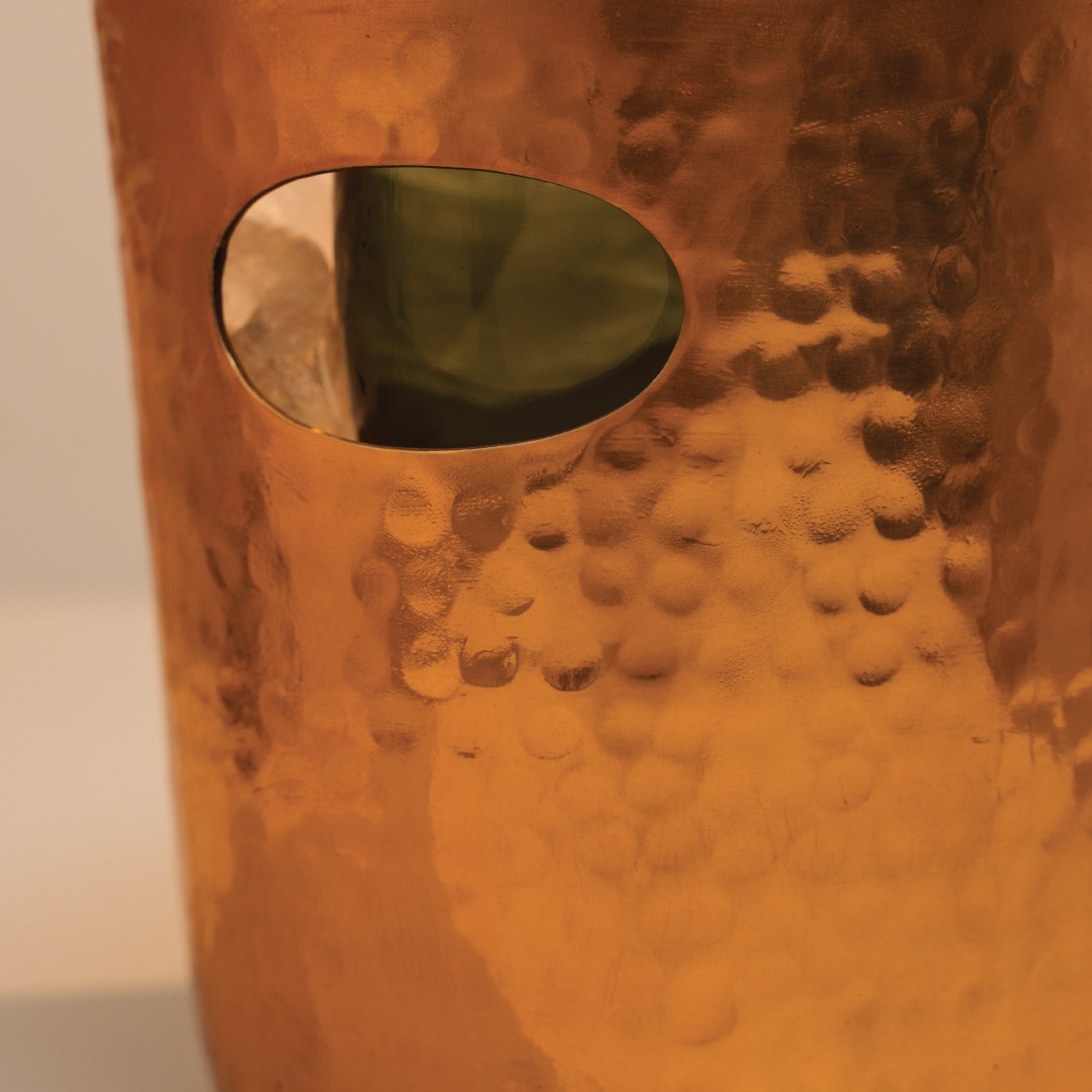 Chladič na sekt/víno, 3,9 l, hliníkový, barva měď