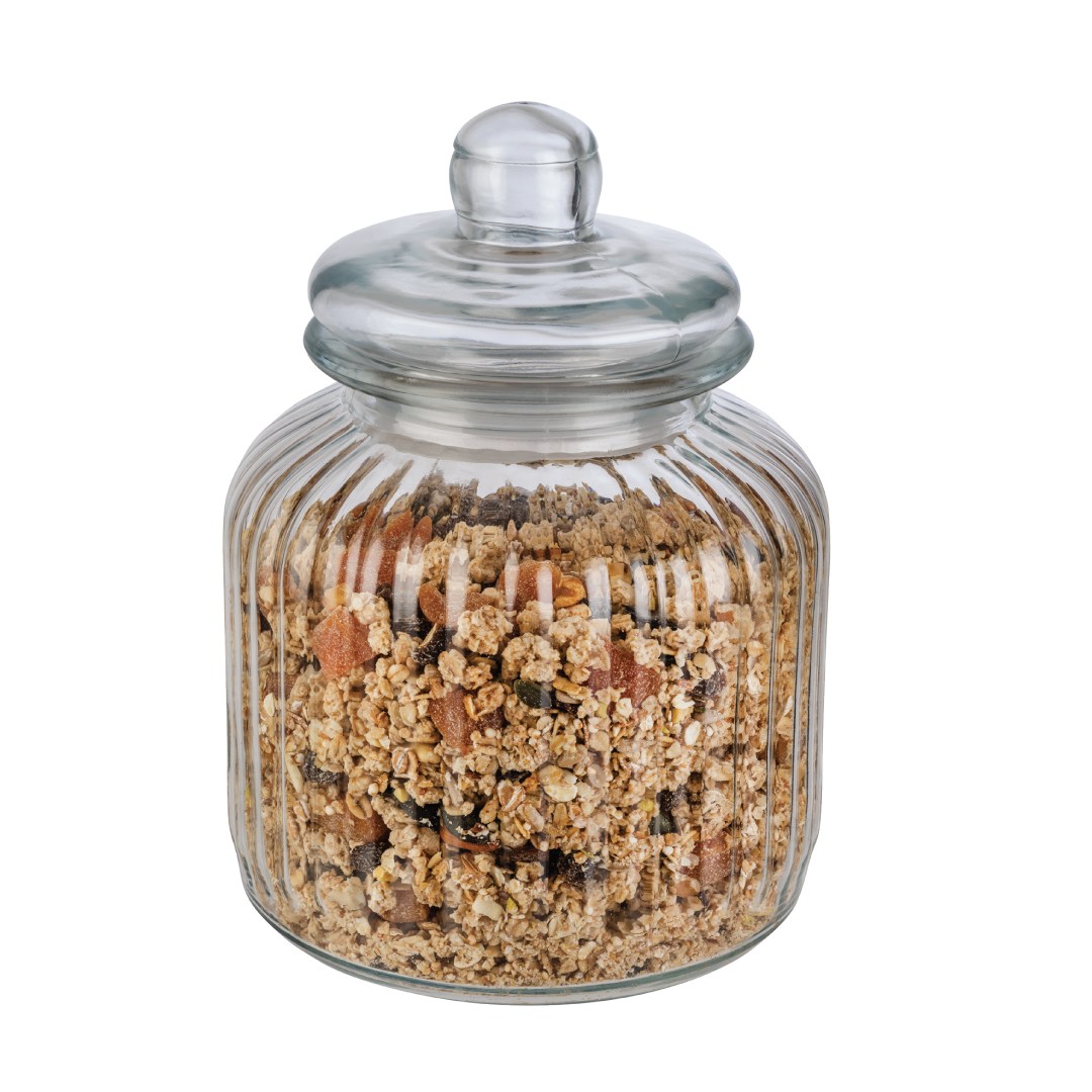 Skleněná nádoba COOKIEGO 3 l , pr.17 cm, v. 24,5 cm s víkem