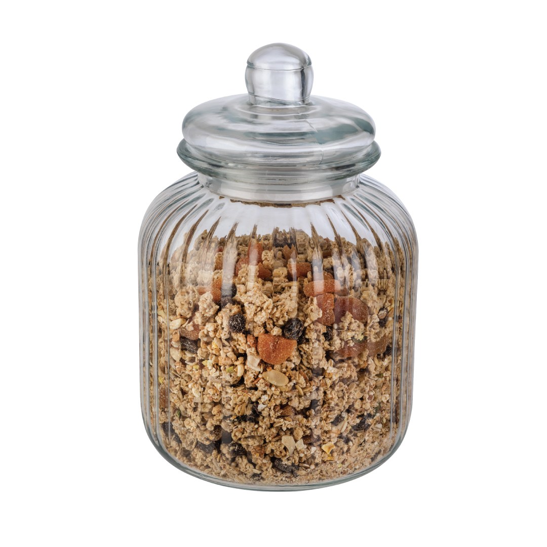 Skleněná nádoba COOKIEGO 3,7 l,  pr.17,5 cm, v.27 cm s víkem