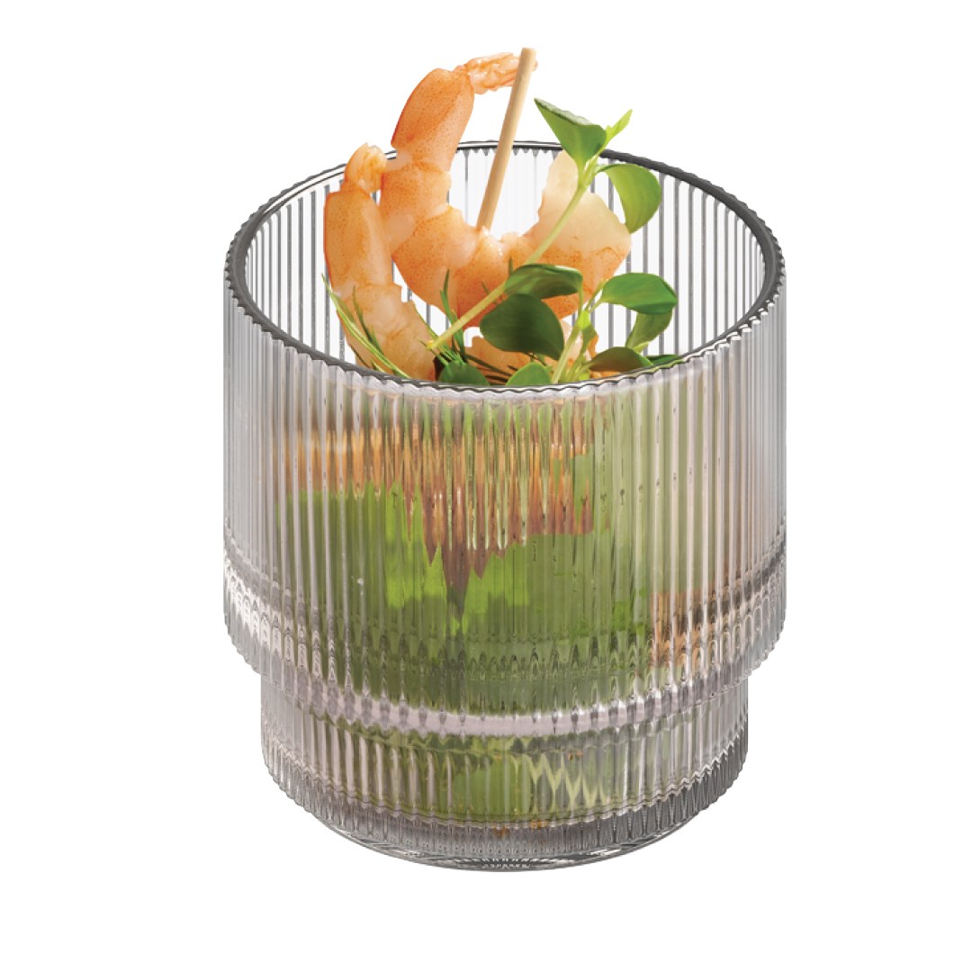 Miska THE GRID 7,5 cm, sklo