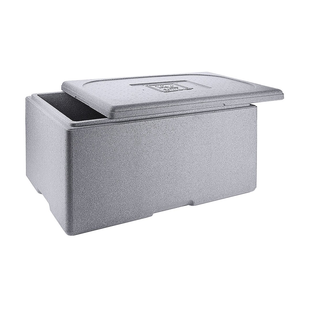 termobox pro GN 1/1 - 48 l, šedý, rozměr 600x400 cm