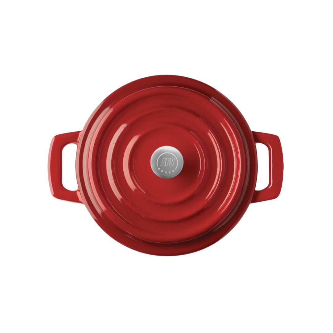 hrnec mini 5 STARS pr.11cm, 0,35l červený
