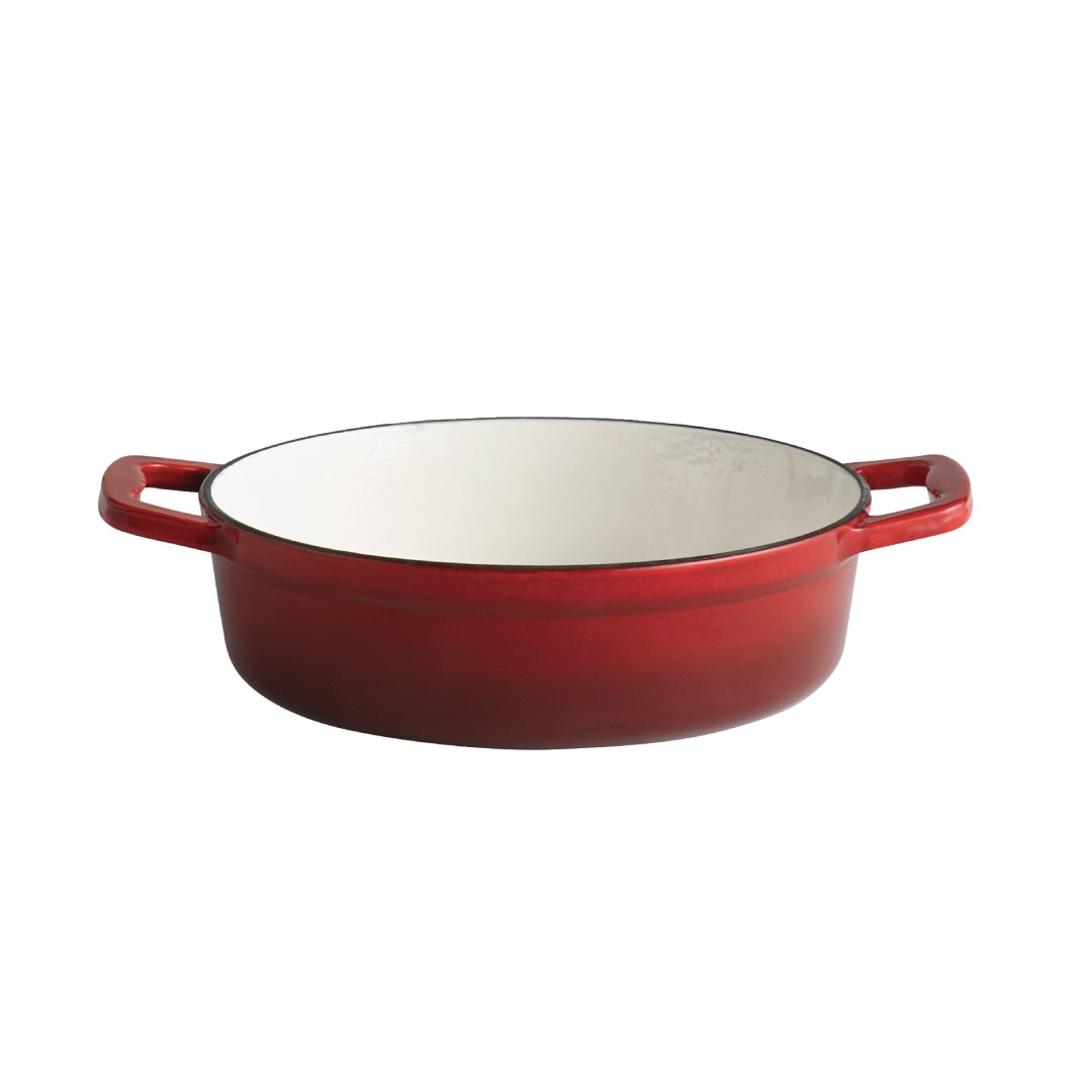 Litinový pekáč s poklicí 5 STARS, 25 x 25 cm, červený 2,5l
