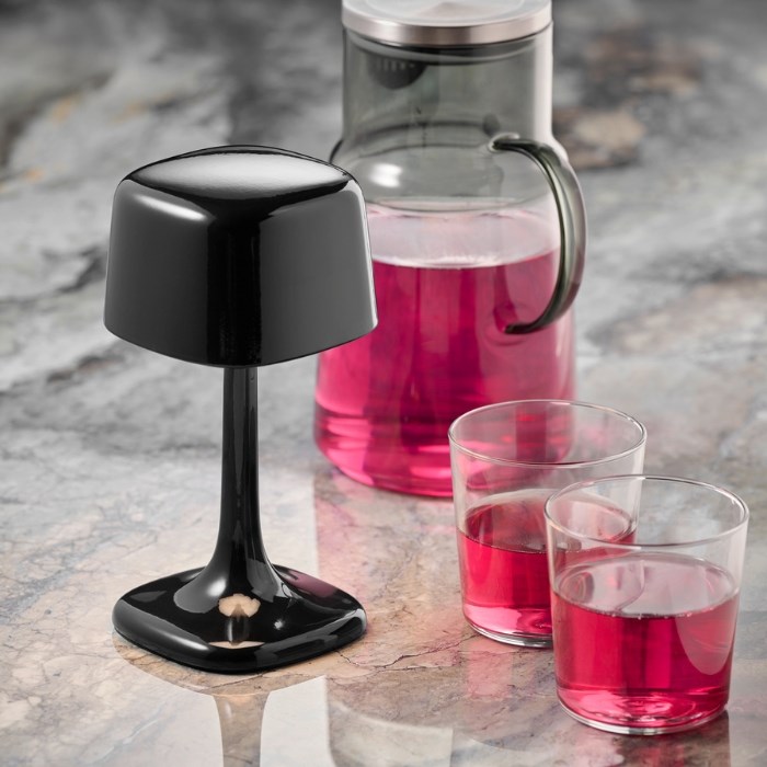 Stolní lampa SOHO, černá, výška 21,5 cm