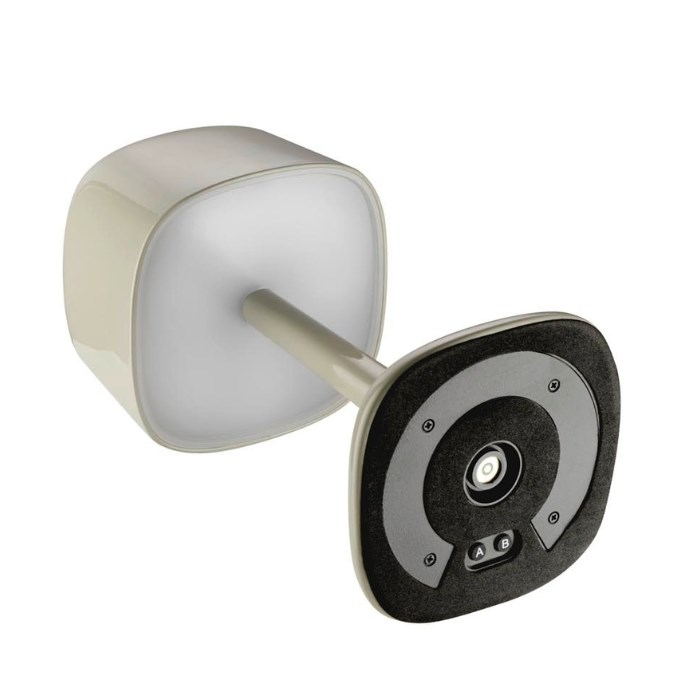 Stolní lampa SOHO, světle šedá, výška 21,5 cm