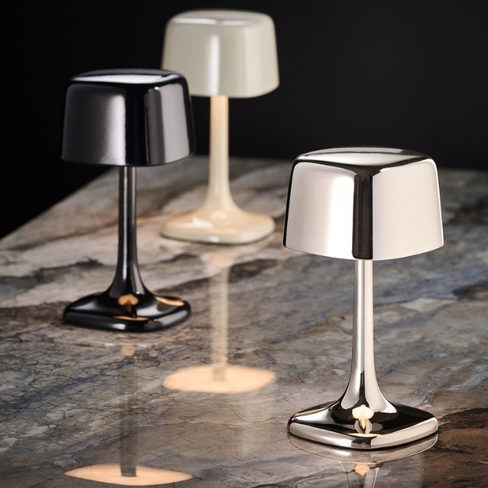 Stolní lampa SOHO, chrom, výška 21,5 cm