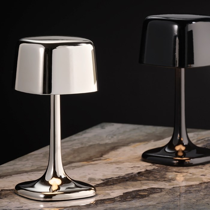 Stolní lampa SOHO, chrom, výška 21,5 cm