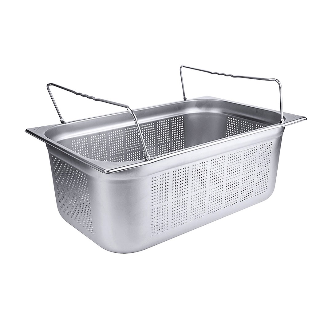GN 1/1-200 s výsuvnými držadly Originál, děrovaná