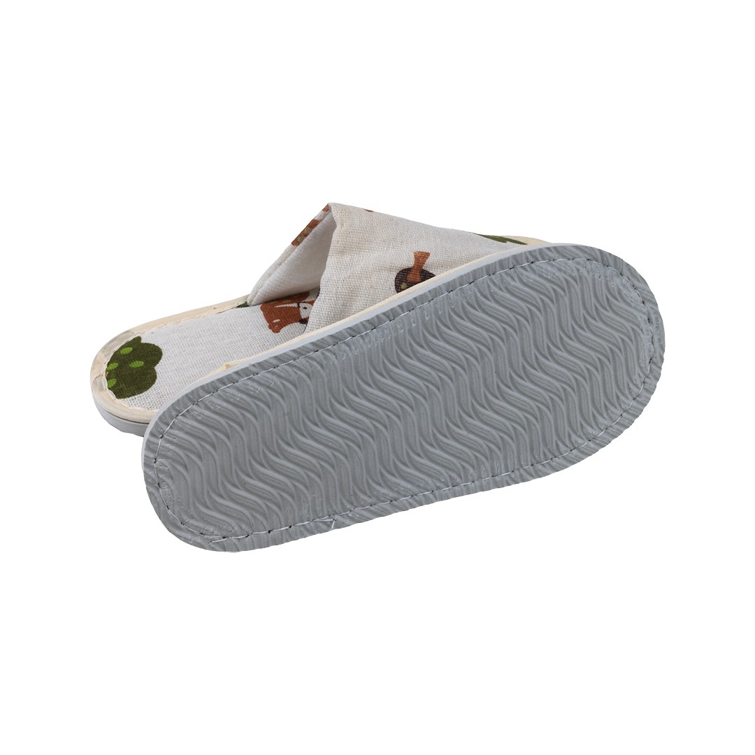Dětské pantofle zavřené 23 x 9 ,5 cm, motiv lesní zvířátka