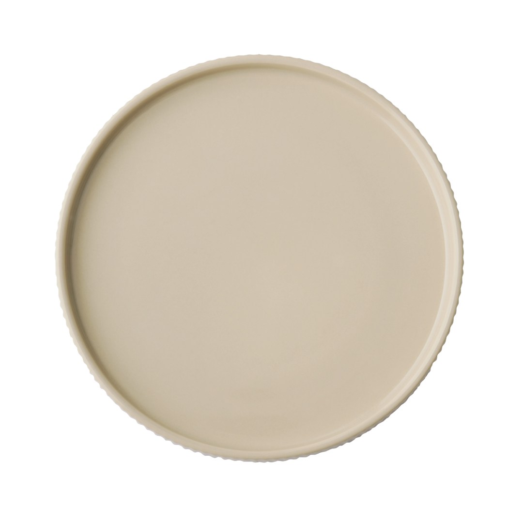 Talíř THE GRID, porcelán, béžová pr. 20 cm, v. 2,5 cm