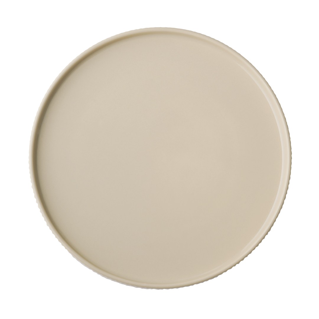 Talíř THE GRID, porcelán, béžová pr. 26 cm, v. 2,5 cm