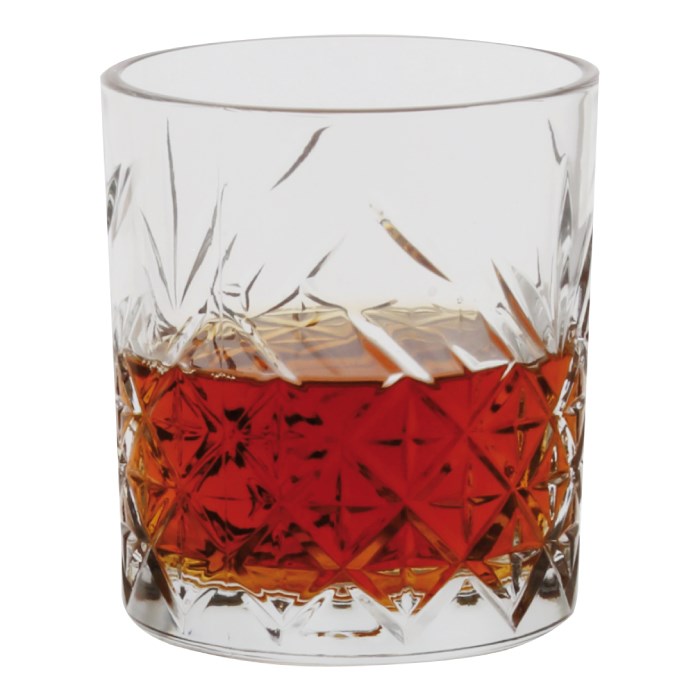 Sklenice na whisky TIMELESS 345 ml broušeného vzhledu