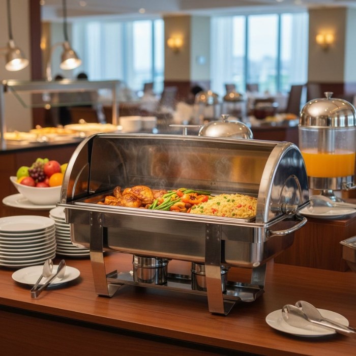Chafing dish Swiss Rolltop GN 1/1, 9 l.