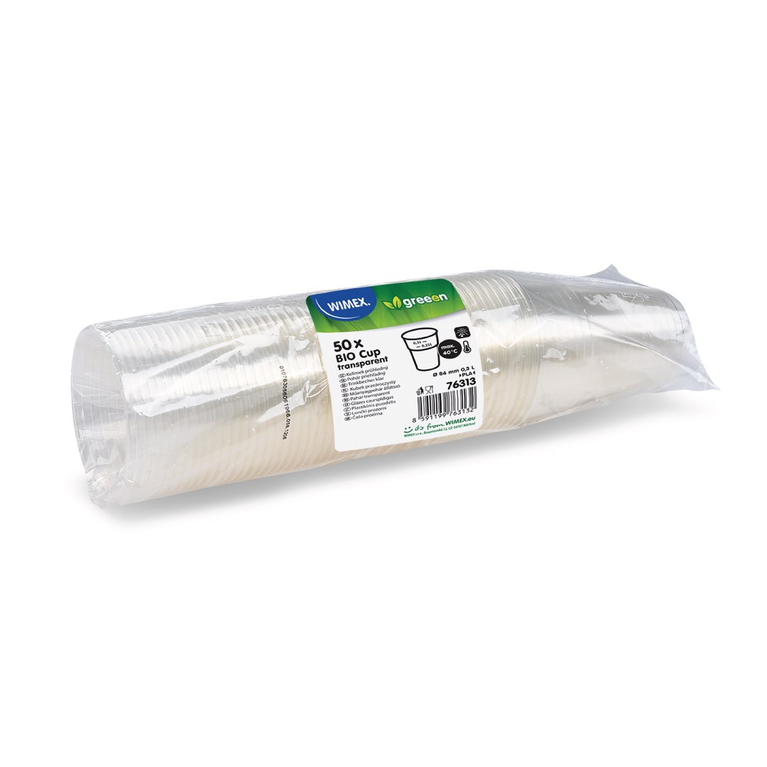 Kelímek BIO, průhledný (PLA) 0,3 l  / 50 ks