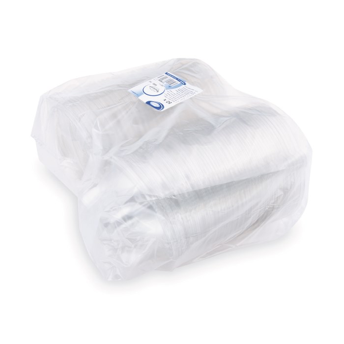 miska kulatá s víčkem 600ml 50ks, rPET průhledná