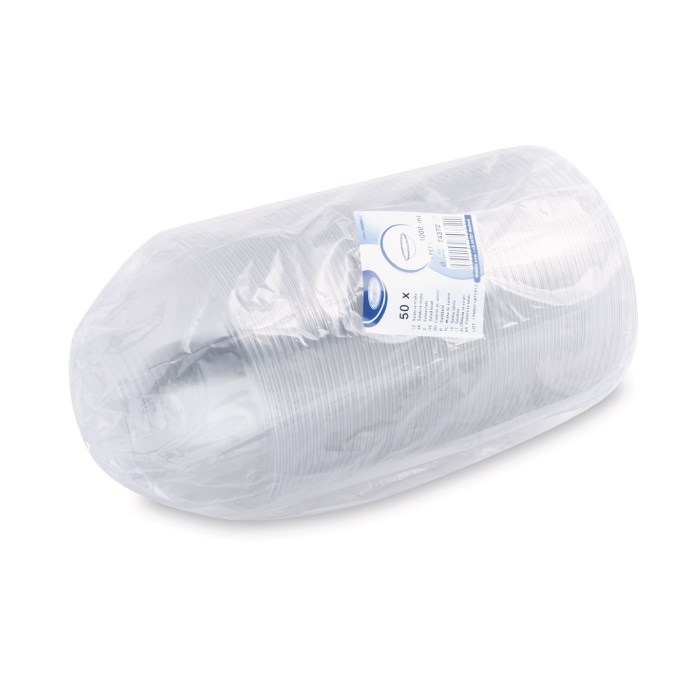 miska salátová Premium průhledná 1000ml (rPET) 50 ks