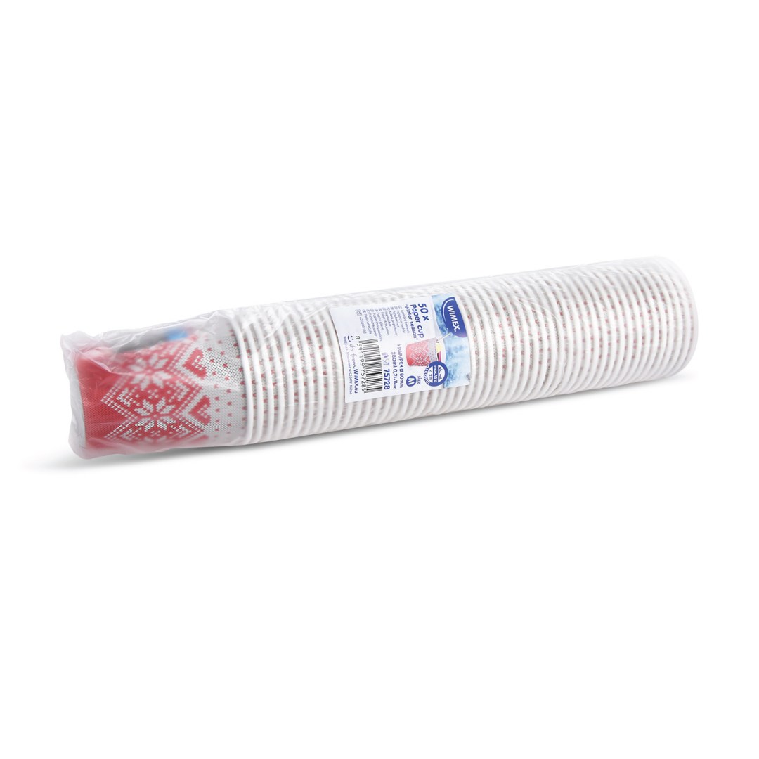 kelímek papírový Zimní období 280ml M / 50ks (pr. 80mm)