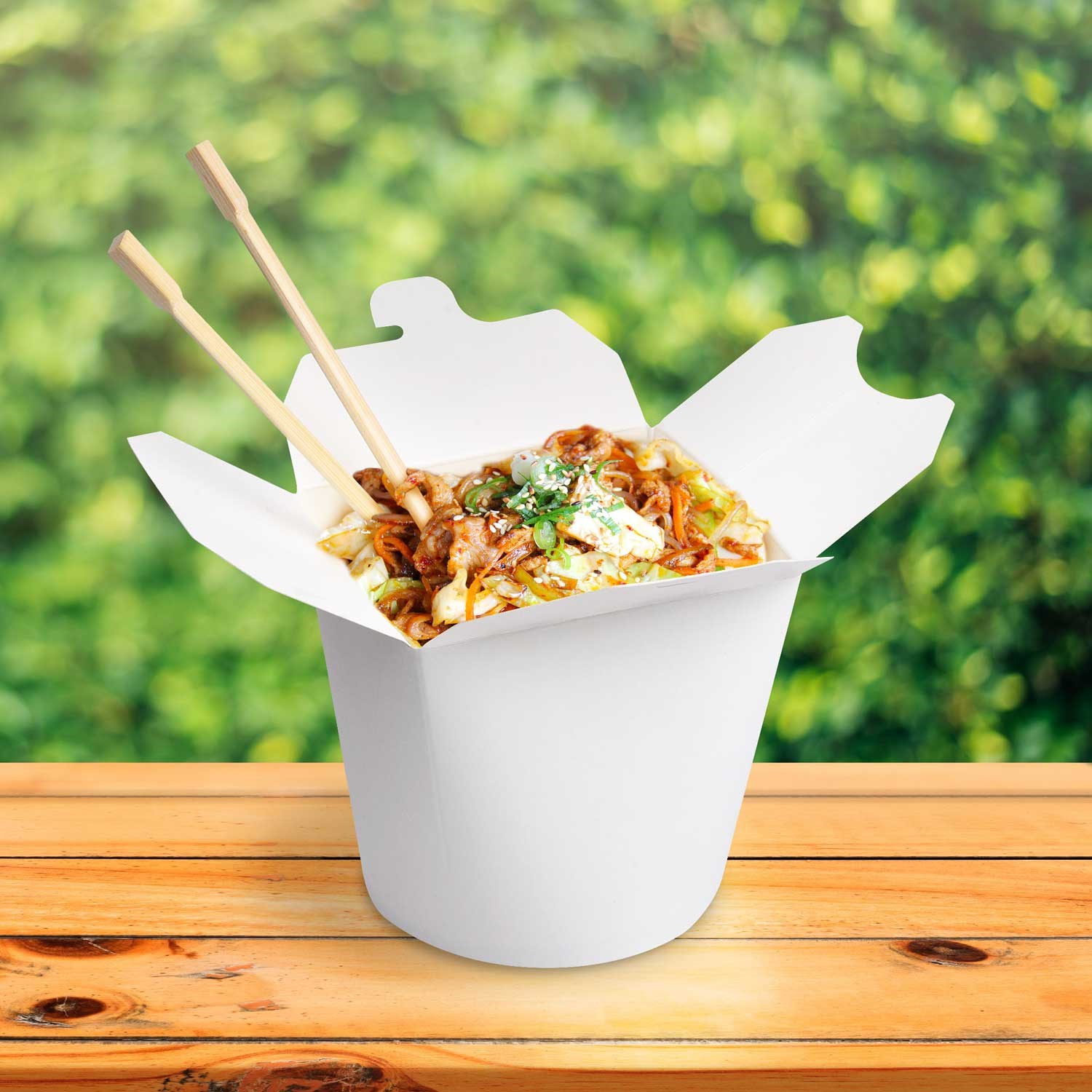 Food box, bílý, 750 ml / 50 ks