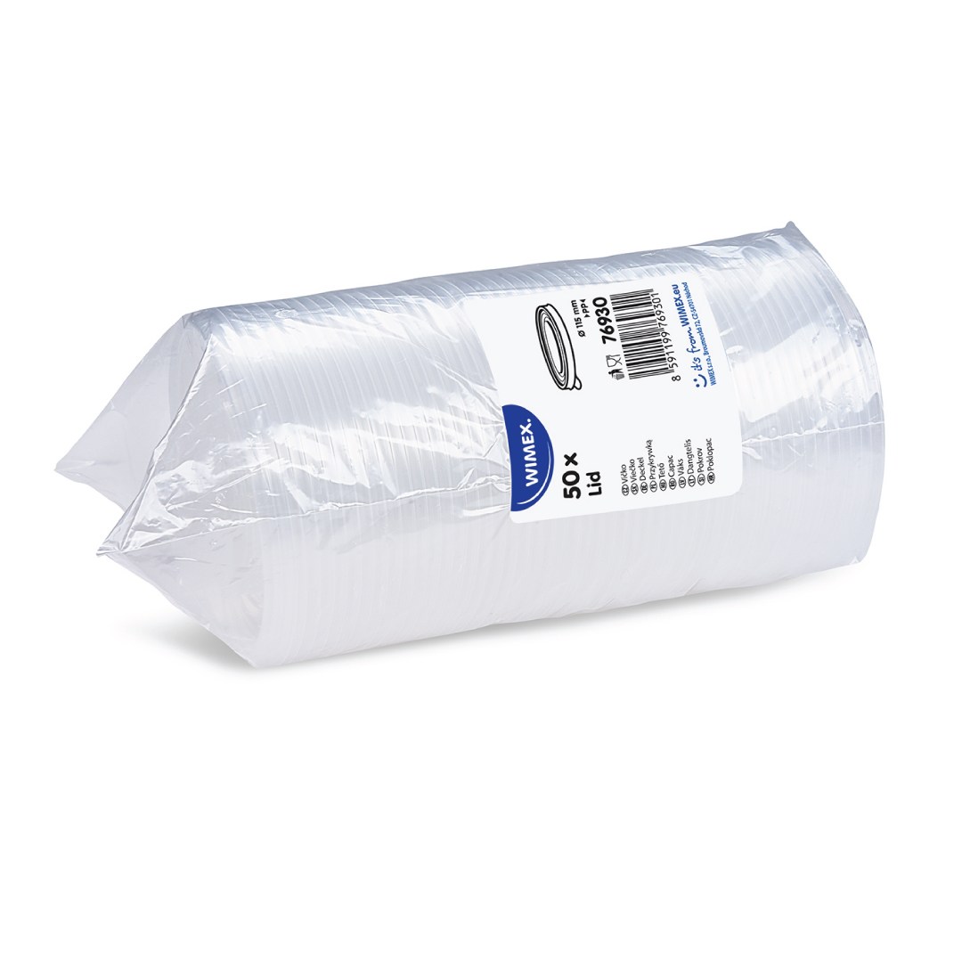 víčko pro papírové misky pr. 115 mm PP 50ks