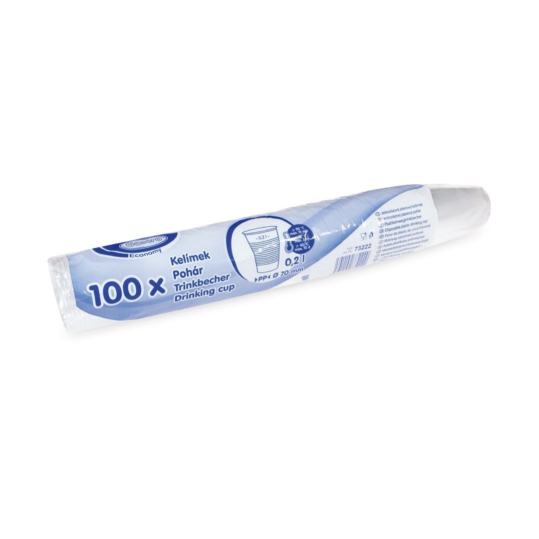 kelímek průhledný 0,2 l  / 100ks (PP)