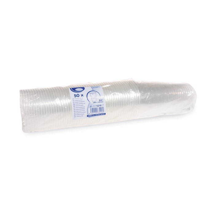 Kelímek průhledný 0,5 l  50 ks (PP)